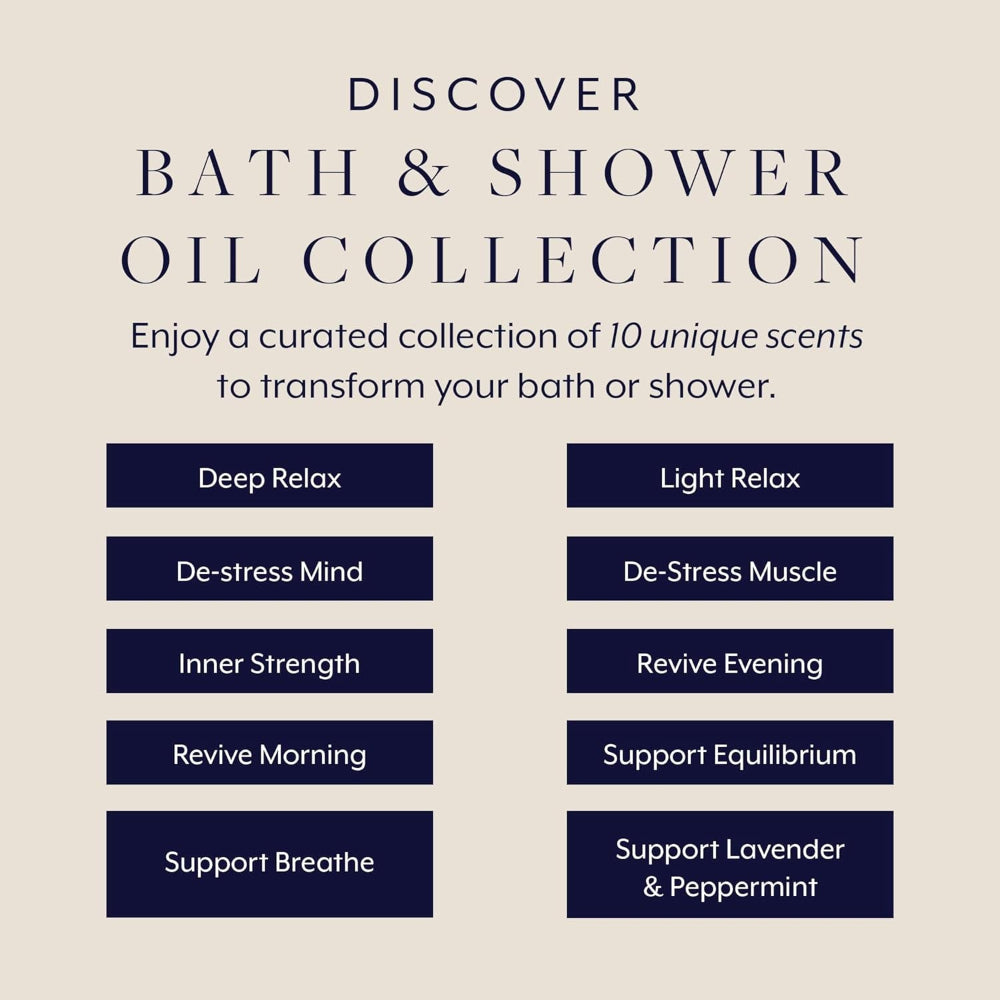 Discovery Collections Miniature Bath & Shower Oil Set, 10 X 3 Ml, 100% Natural Formulation Infused Body Oil Body Treatment Home SPA