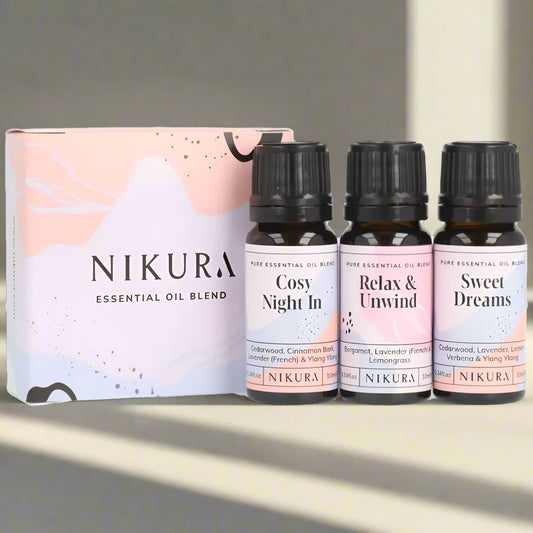 NIKURA Triple Bliss: Essential Oil Blend Set