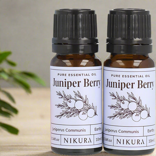 Juniper Berry Essential Oil - 20Ml (2 X 10Ml) | 100% Pure Natural Oils | Perfect for Aromatherapy, Diffusers, Humidifier, Bath | Great for Stress Relief, Improving Sleep | Vegan & UK Made