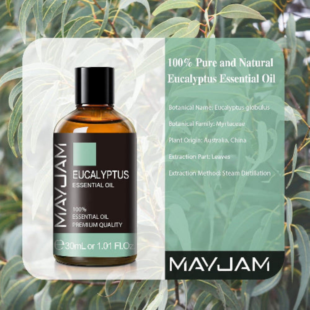 Eucalyptus Essential Oils 30ML, Eucalyptus Oils for Diffuser, Humidifier, DIY, Home, Wardrobes