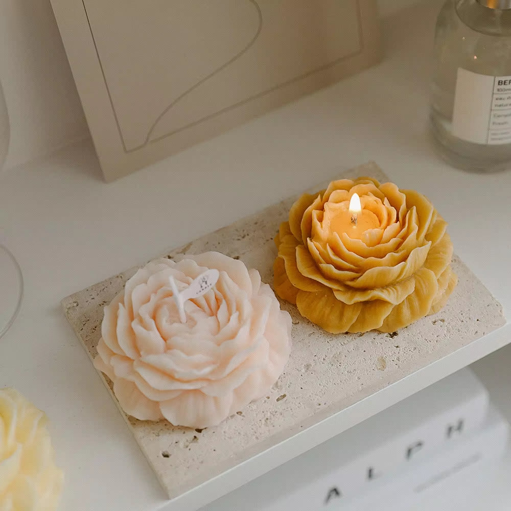 Candle Peony Flower Modeling Gift Decoration Mother'S Day Birthday Flower Scented Candle