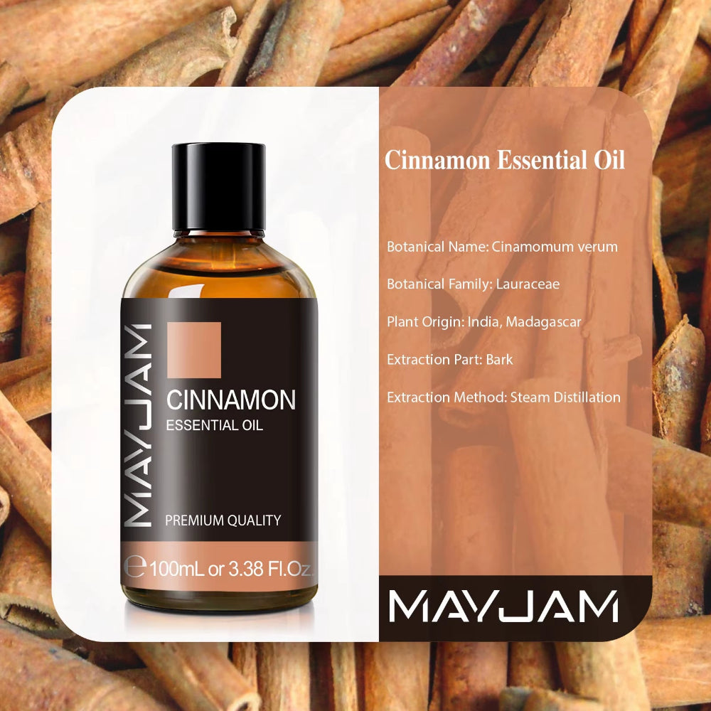 100Ml Cinnamon Essential Oil for Humidifier Aromatic Diffusers Burner Making Scented Candle Handmade Soaps